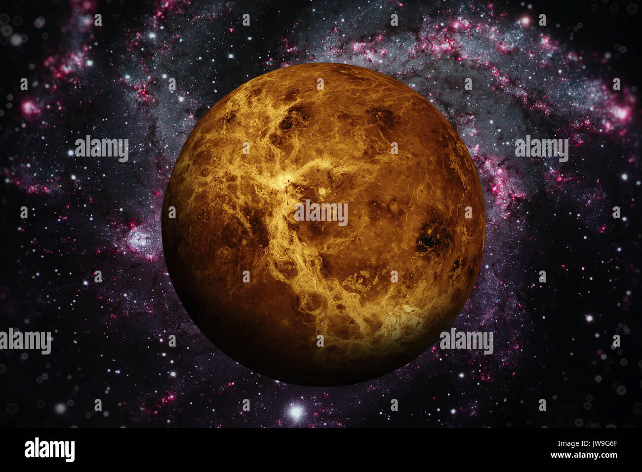 Solar System Venus. It is the second from the Sun. It is a