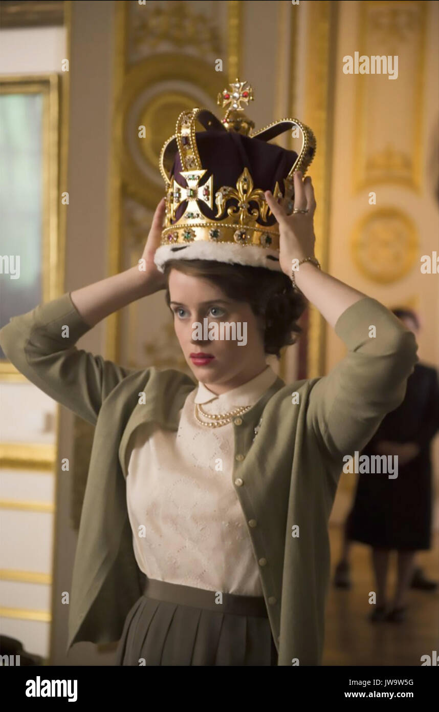 THE CROWN 2016> Netflix TV series with Claire Foy Stock Photo