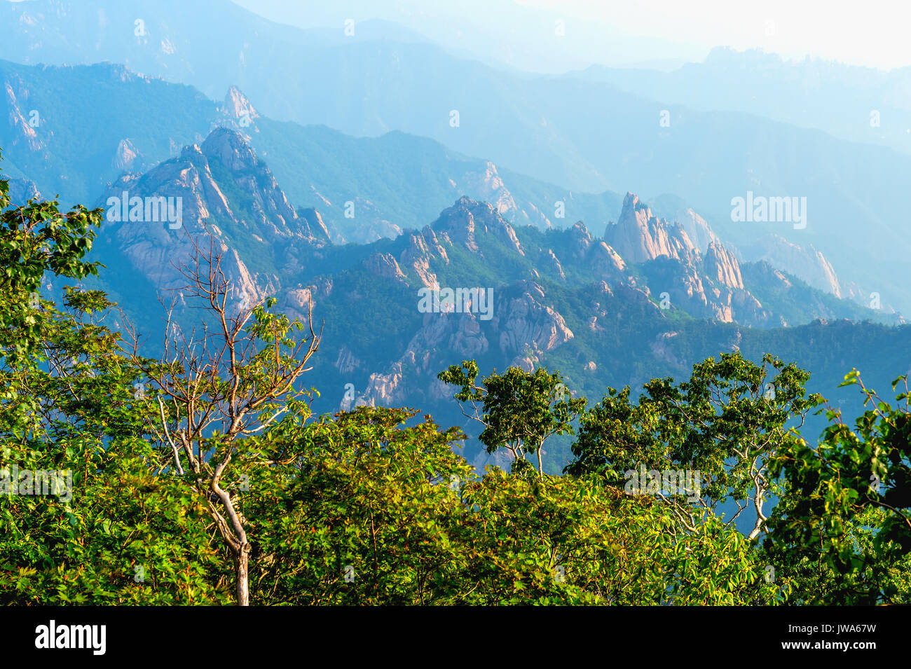 Seoraksan National Park, The best of Mountain in South Korea. Stock Photo