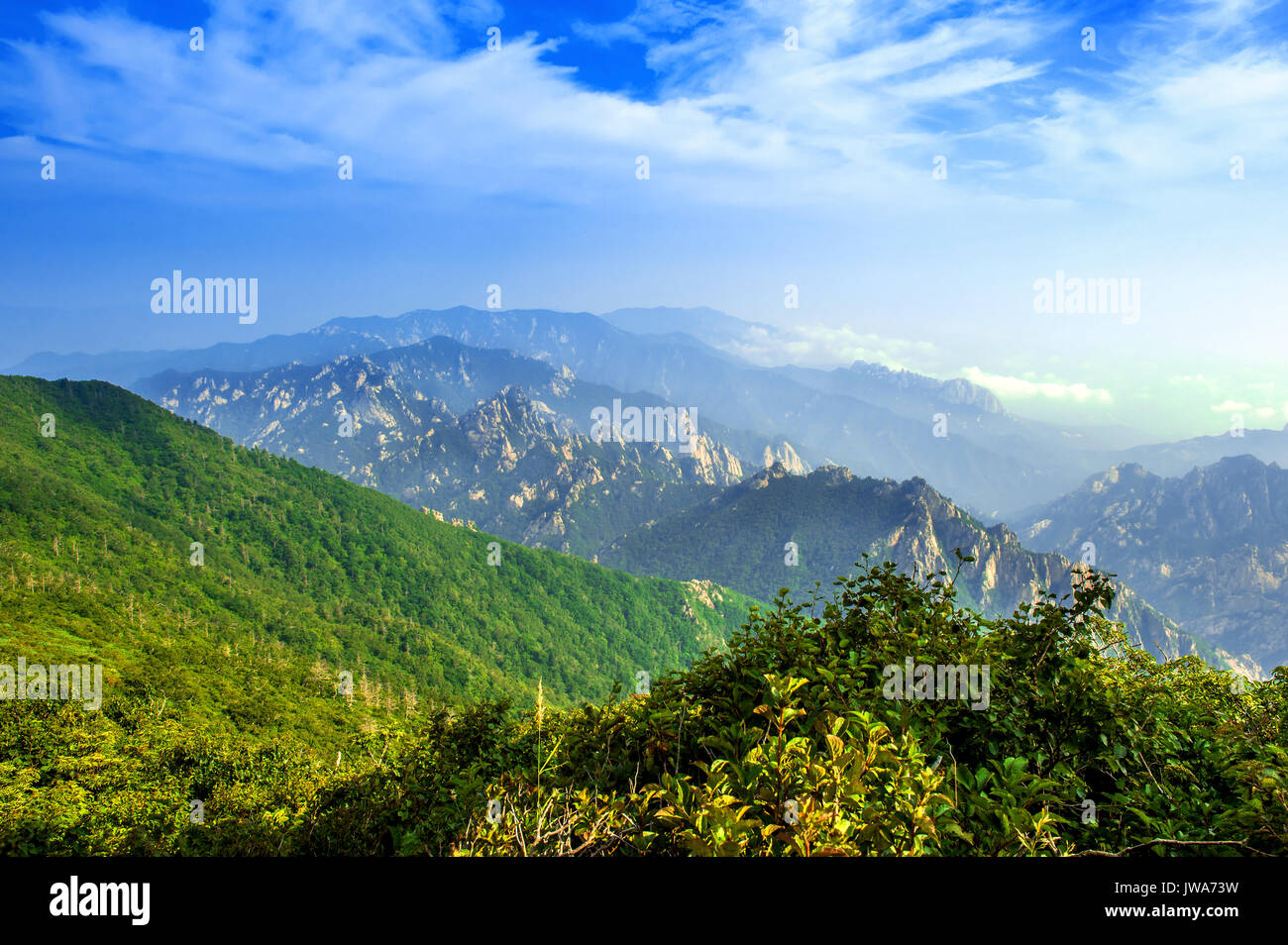 Seoraksan National Park, The best of Mountain in South Korea. Stock Photo