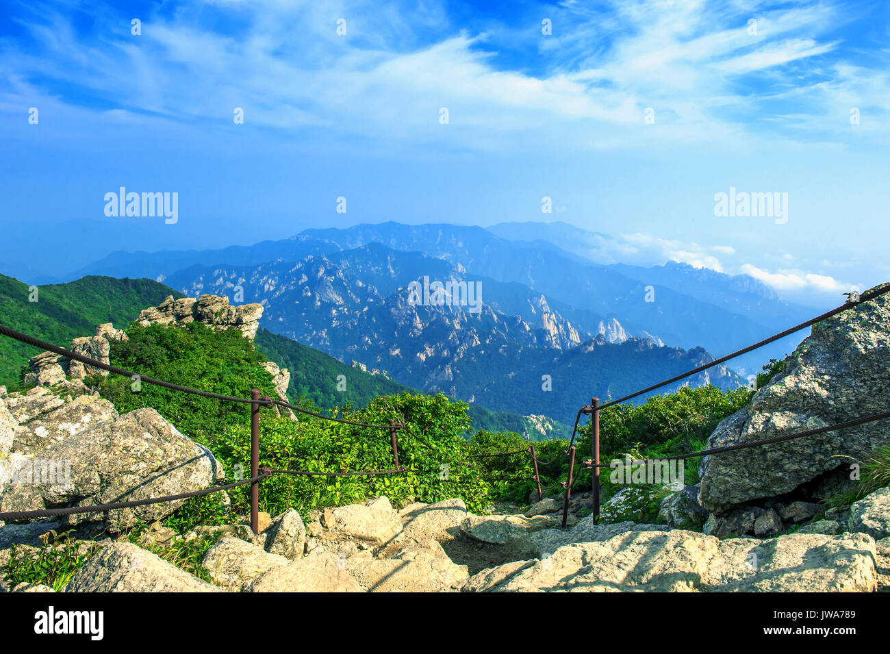 Seoraksan National Park, The best of Mountain in South Korea. Stock Photo