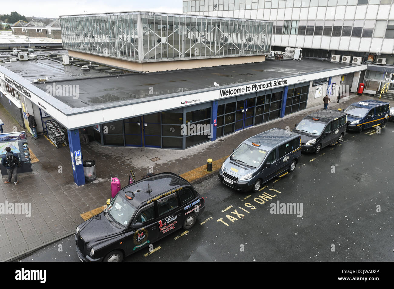 Copyrighted Image by Paul Slater Plymouth Train Station, Devon Stock