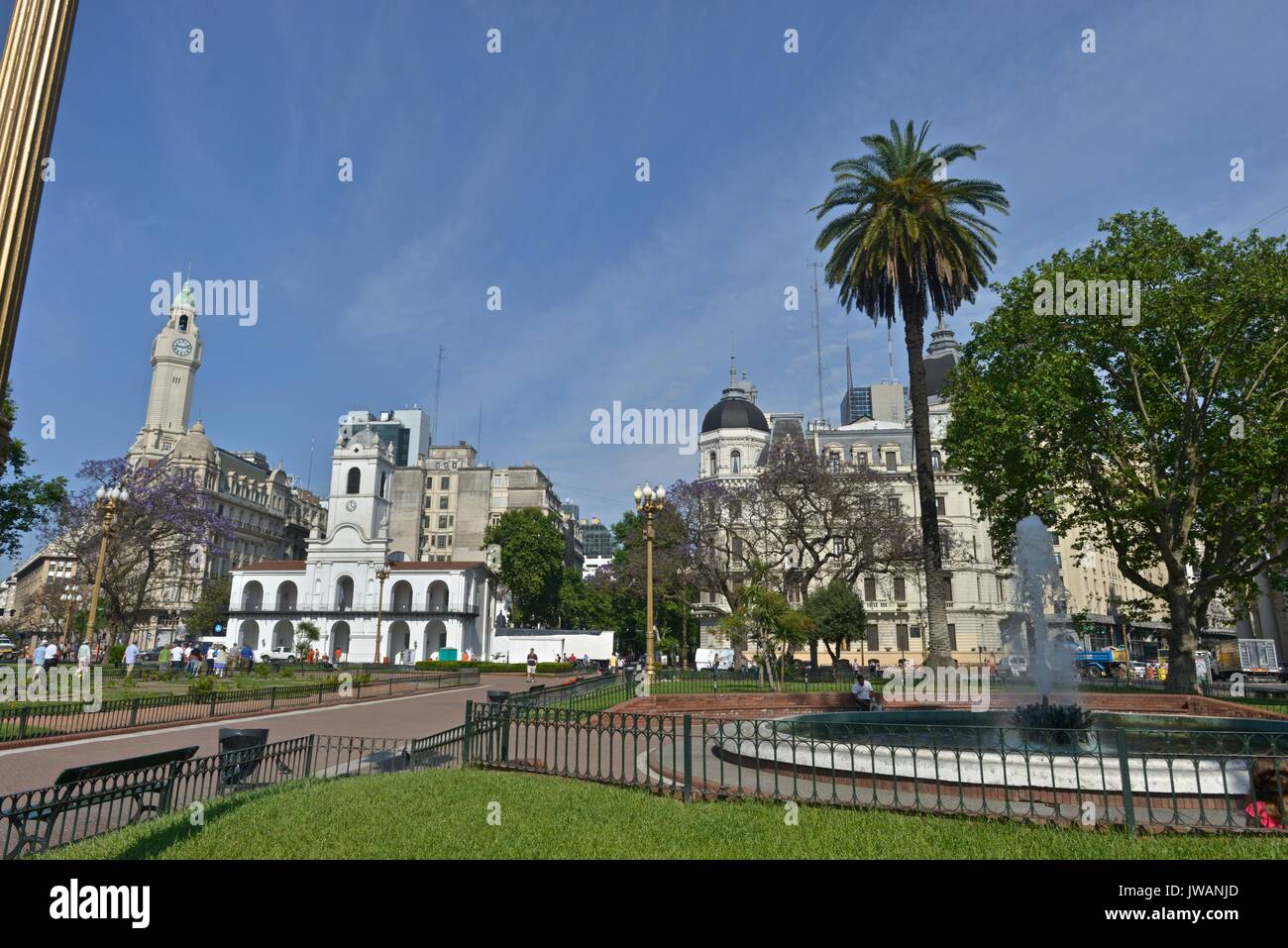 The Buenos Aires Cabildo at Plaza de Mayo. Stock Photo