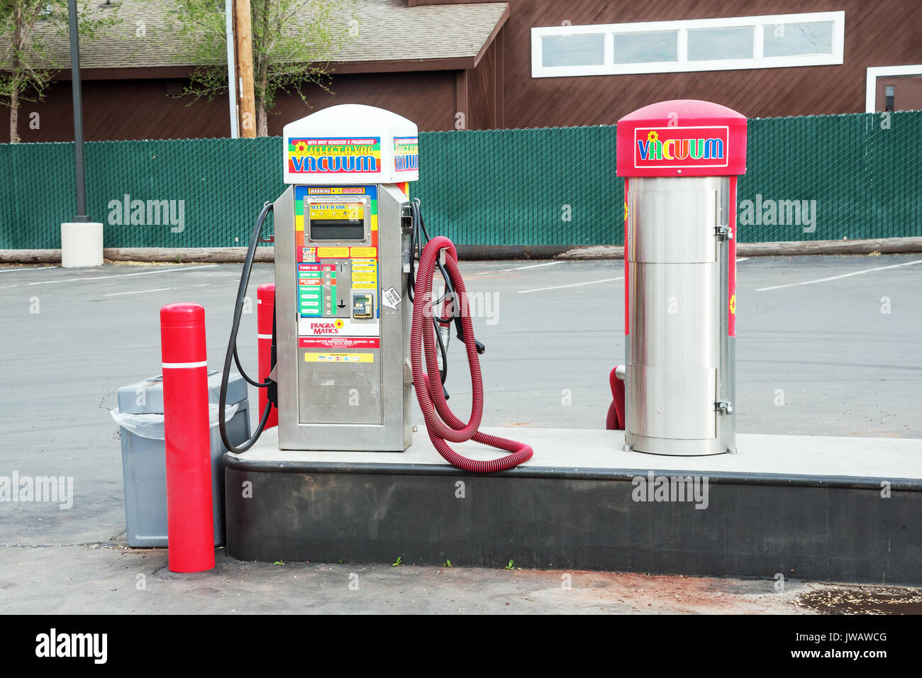 Beautiful design of colorful Conoco gas station, City of Williams