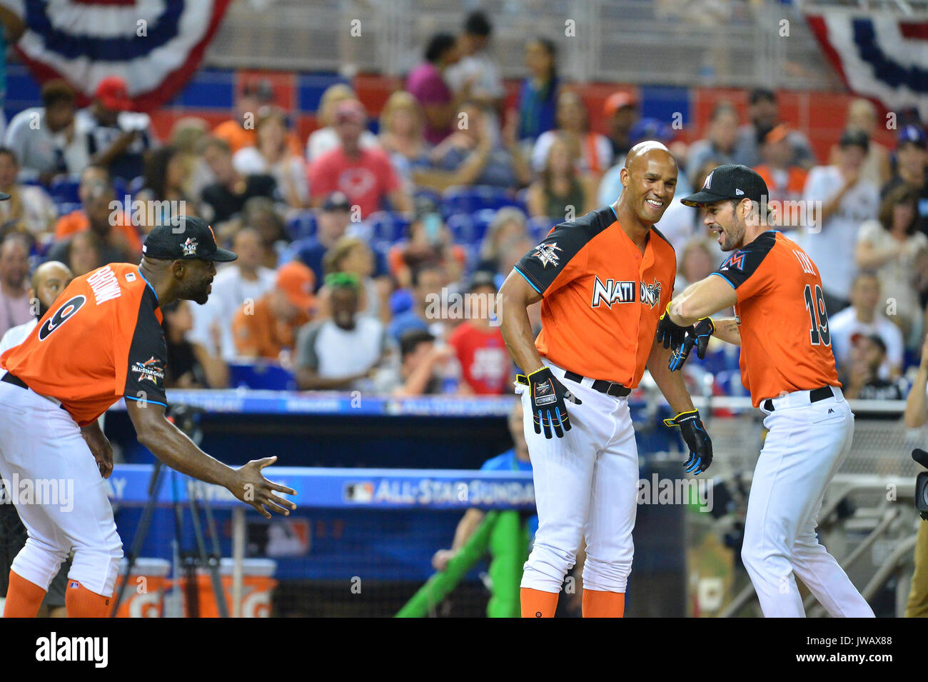 MLB All-Star Legends and Celebrity Softball at Marlins Park in Miami,  Florida Featuring: Christina Milian Where: Miami, Florida, United States  When: 09 Jul 2017 Credit: Johnny Louis/WENN.com Stock Photo - Alamy