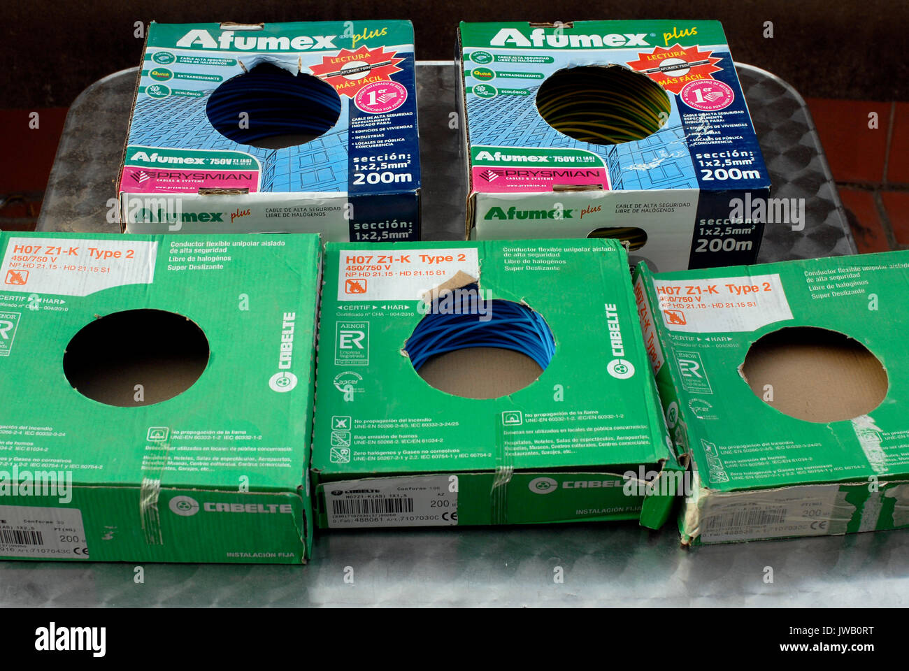 Green electrical boxes hires stock photography and images Alamy