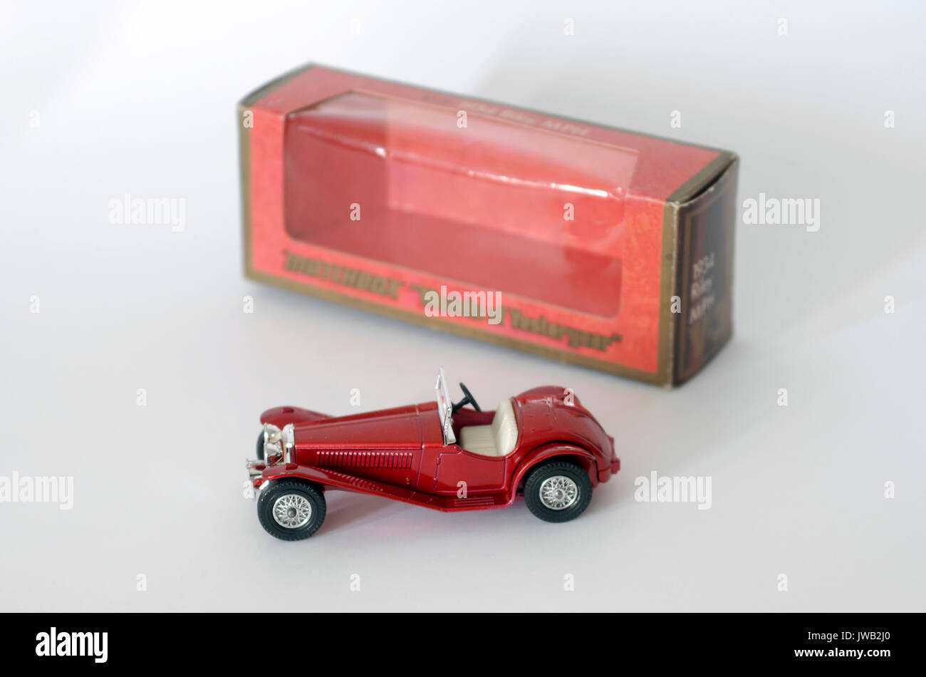 Vintage toy car, Ford brand Matchbox, Made in England. In its original