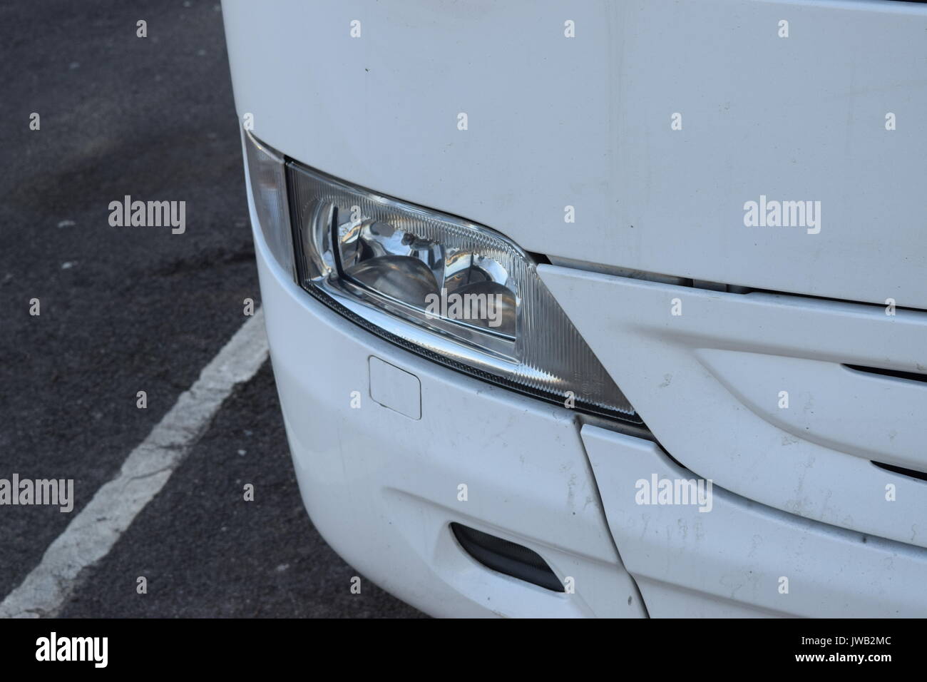 Front of a large coach Stock Photo - Alamy