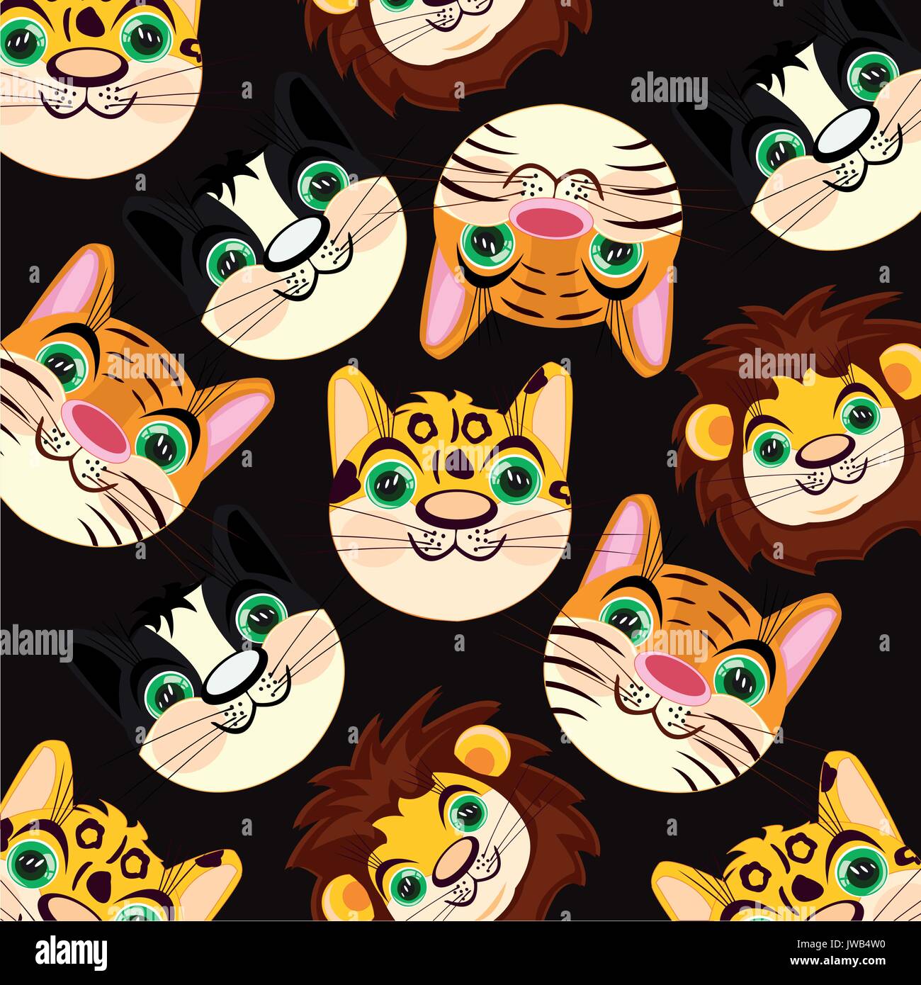 Wild animals background Stock Vector Image & Art - Alamy