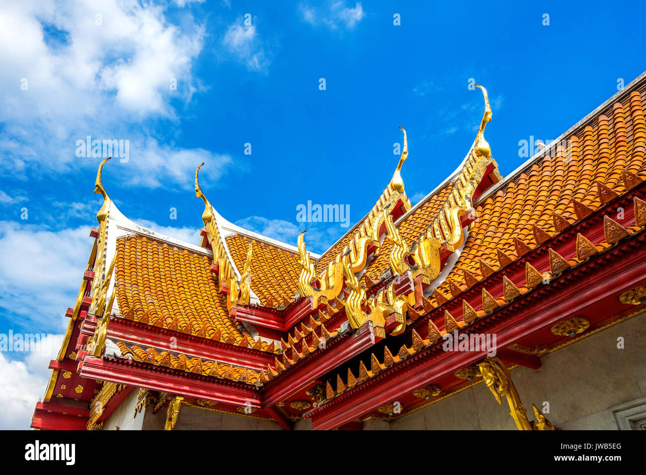 Marble Temple in Bangkok, Thailand Stock Photo - Alamy