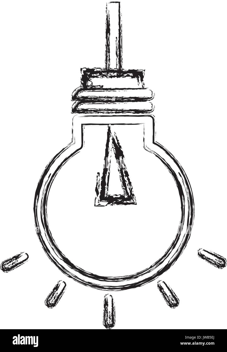 bulb light hanging isolated icon vector illustration design Stock ...