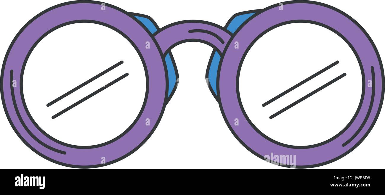 binoculars device isolated icon vector illustration design Stock Vector