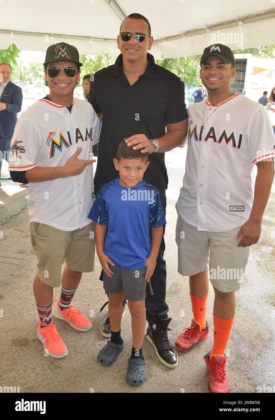 All-Star Week Legacy Project with A-Rod & Giancarlo Stanton at Boys & Girls  Clubs of Miami-Dade Featuring: Alex Rodriguez (A-Rod) Where: Miami,  Florida, United States When: 10 Jul 2017 Credit: JLN Photography/WENN.com