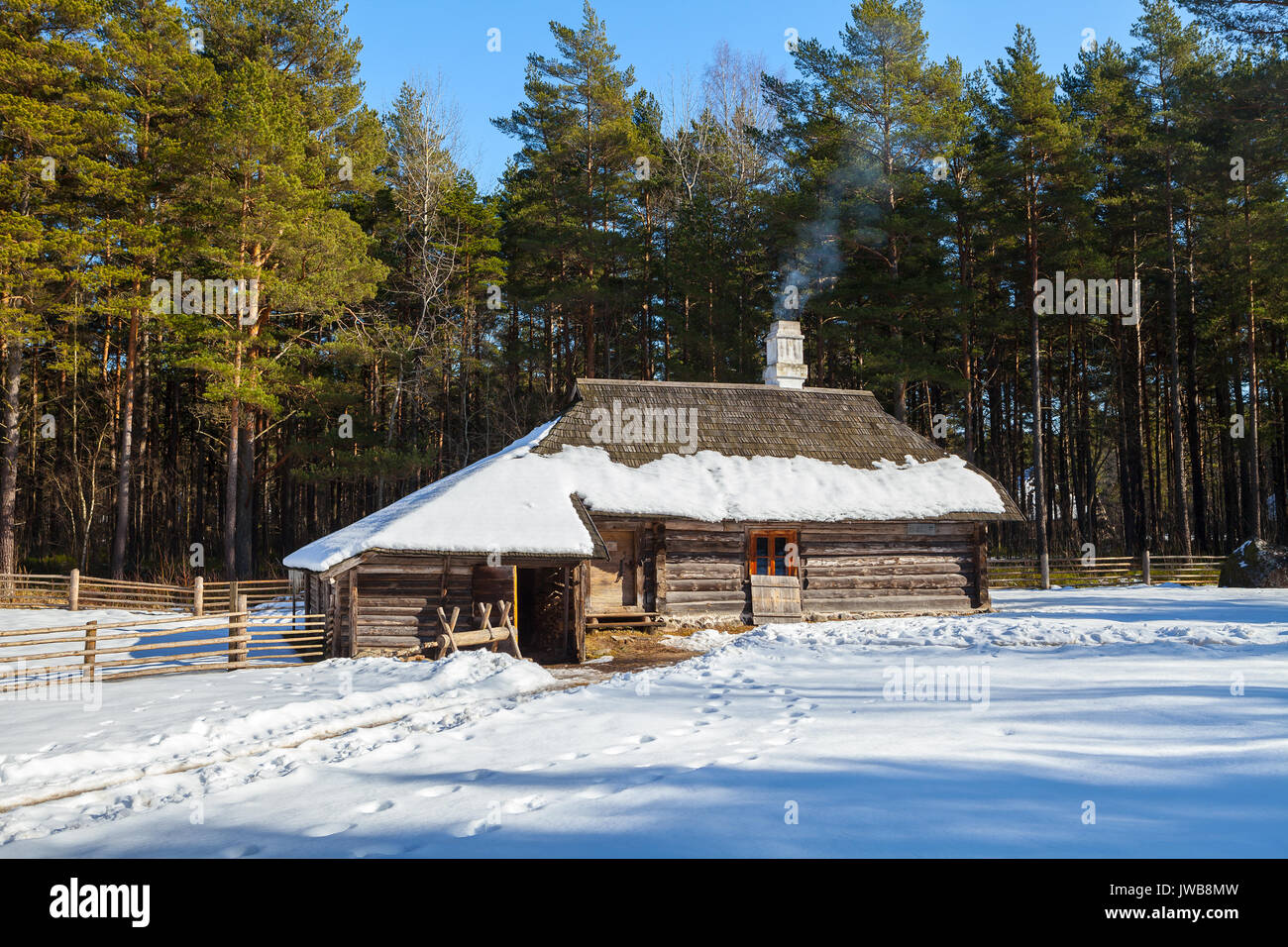 Traditional scandinavian fence hi-res stock photography and images - Alamy