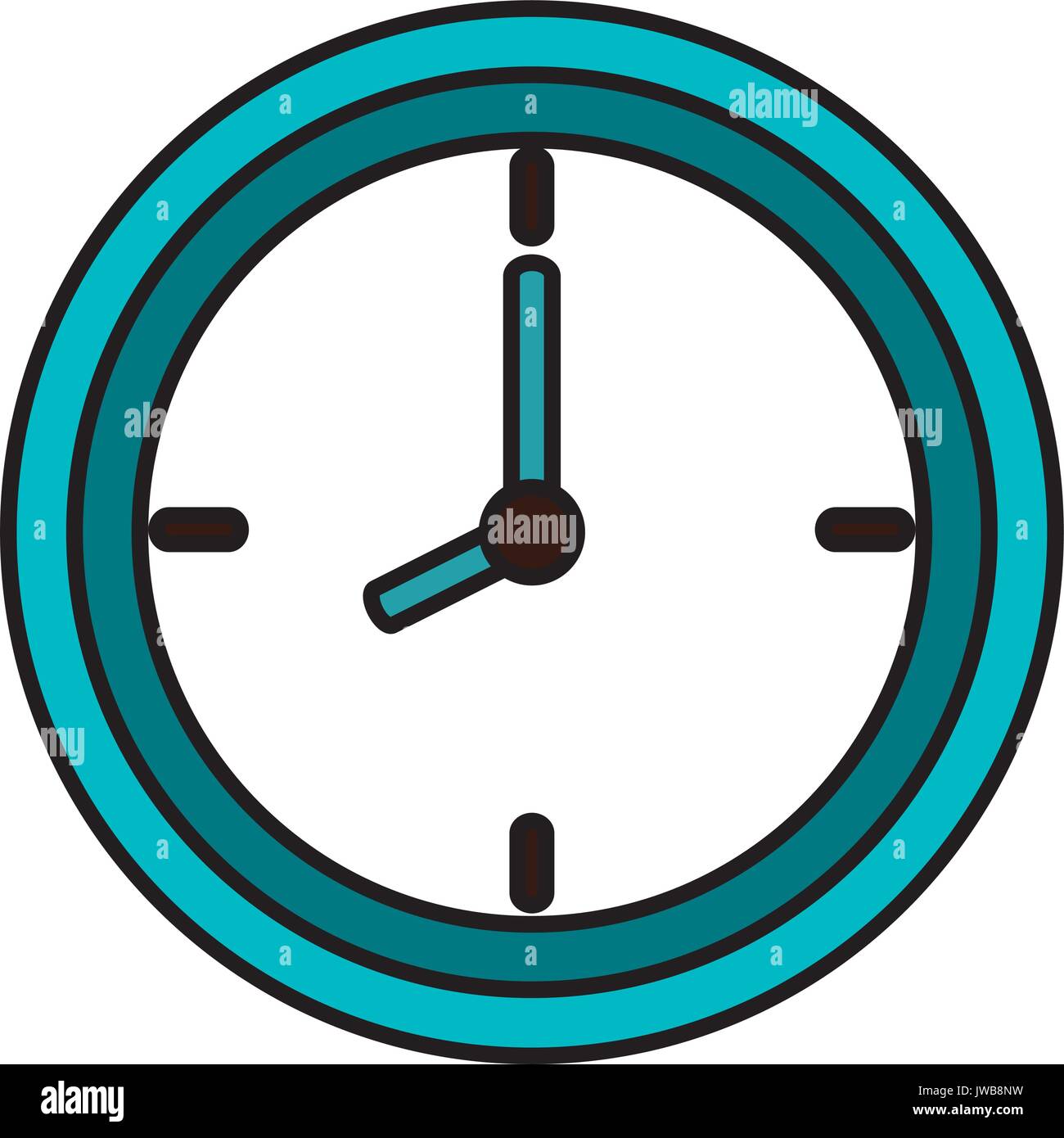 time clock isolated icon vector illustration design Stock Vector Image ...