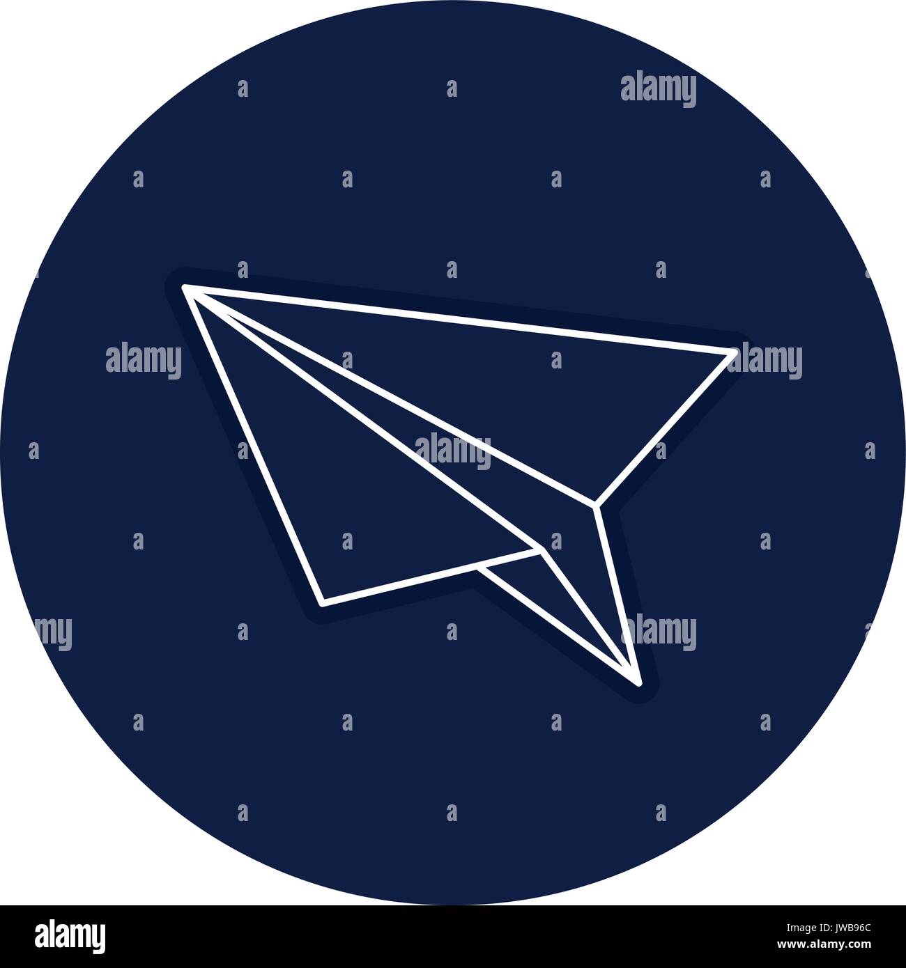 paper airplane isolated icon vector illustration design Stock Vector ...