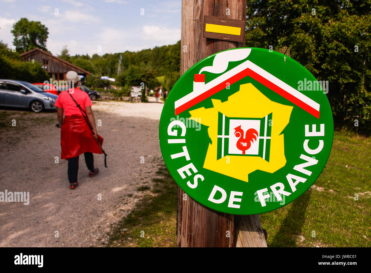 A Gite de France - touristic housing - at La Fromagerie hamlet, Franche-Comté, Jura (France) Stock Photo