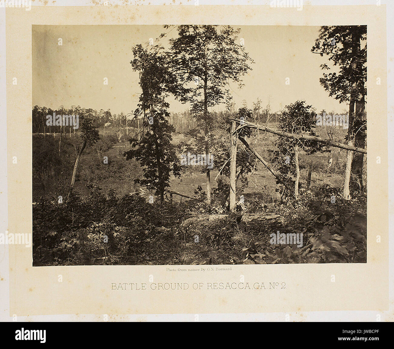 Battle Ground of Resacca sic, GA. No. 2 - Civil War Photographs Stock Photo