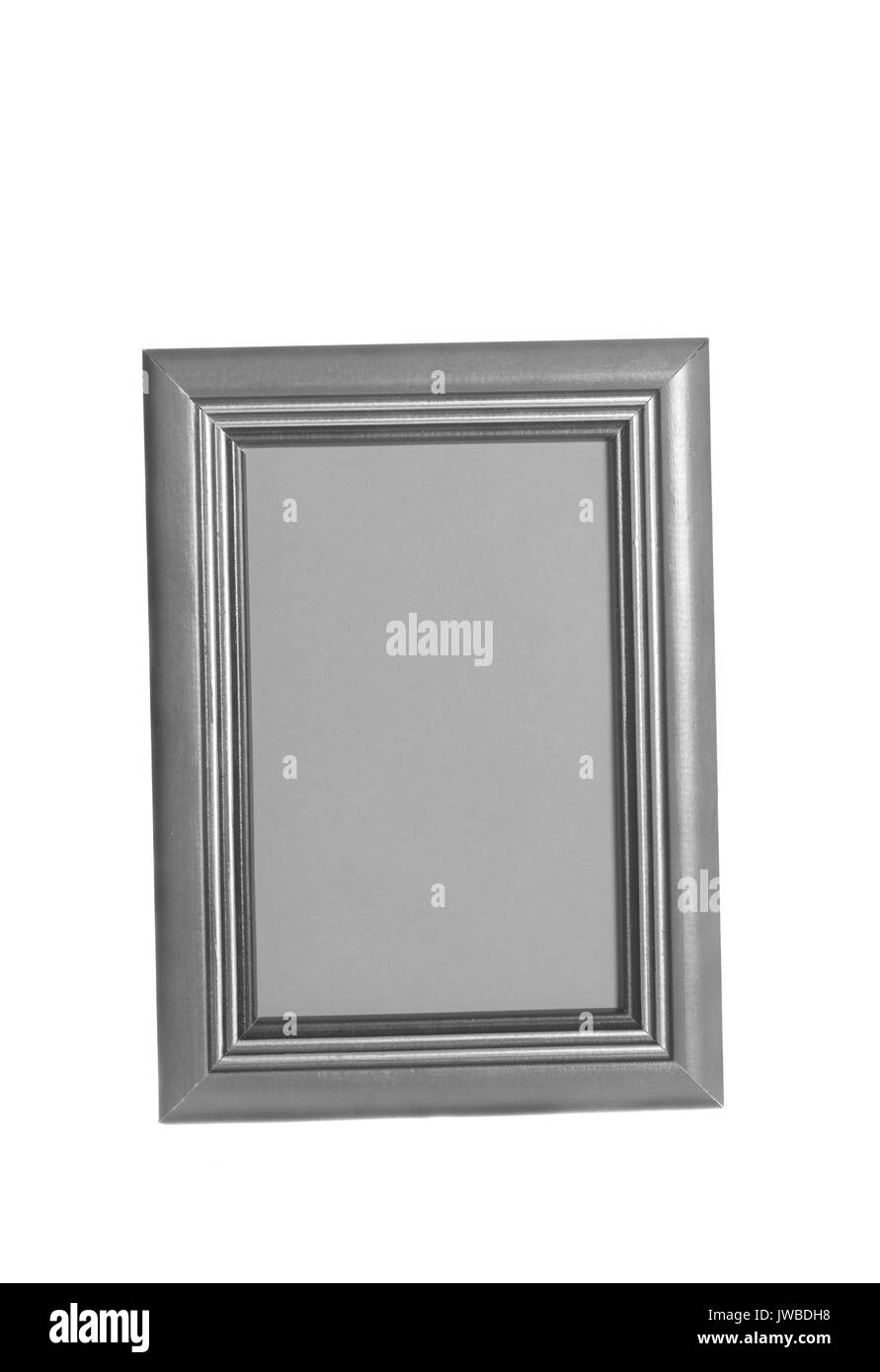 wooden picture frame isolated on white background Stock Photo - Alamy