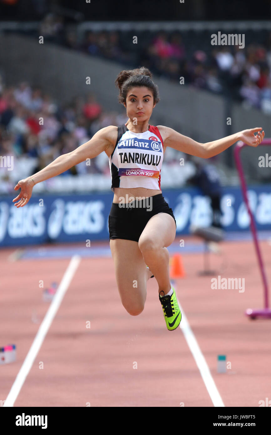 Dilba TANRIKULU of Turkey in the Women's Long Jump T47 Final at the World Para Championships in London 2017 Stock Photo