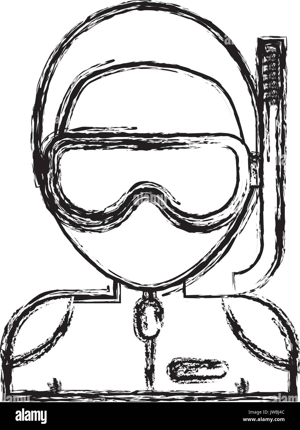 man with snorkel mask icon Stock Vector Image & Art - Alamy