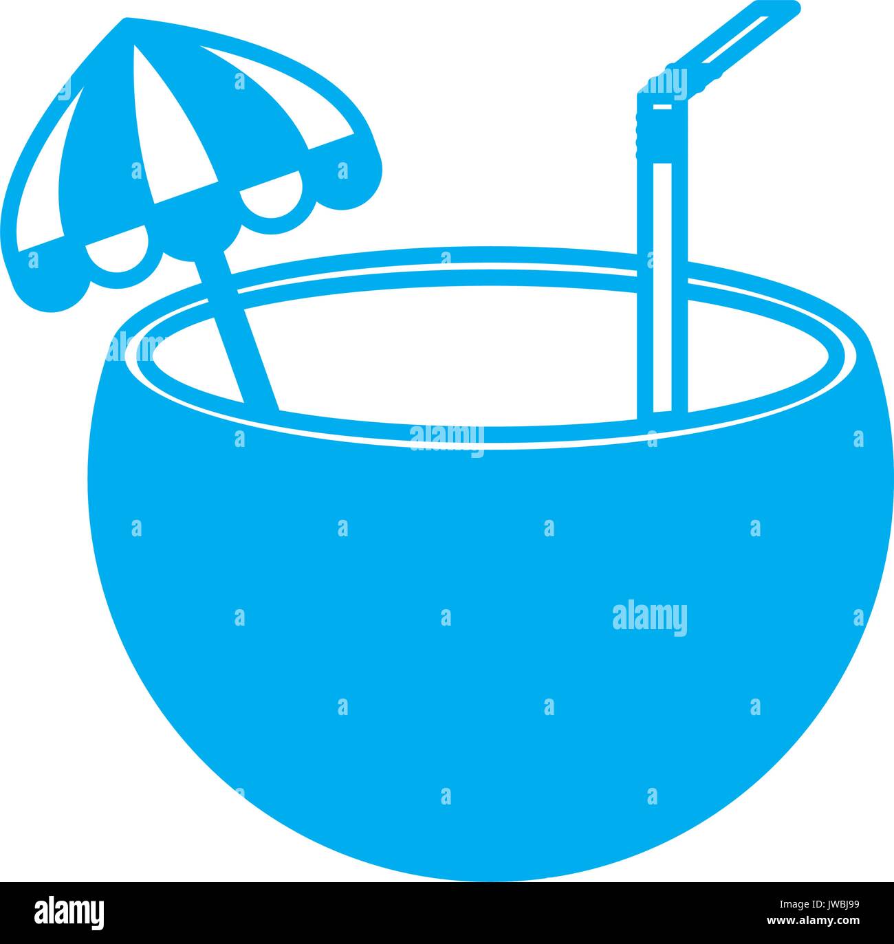 coconut cocktail icon Stock Vector Image & Art - Alamy