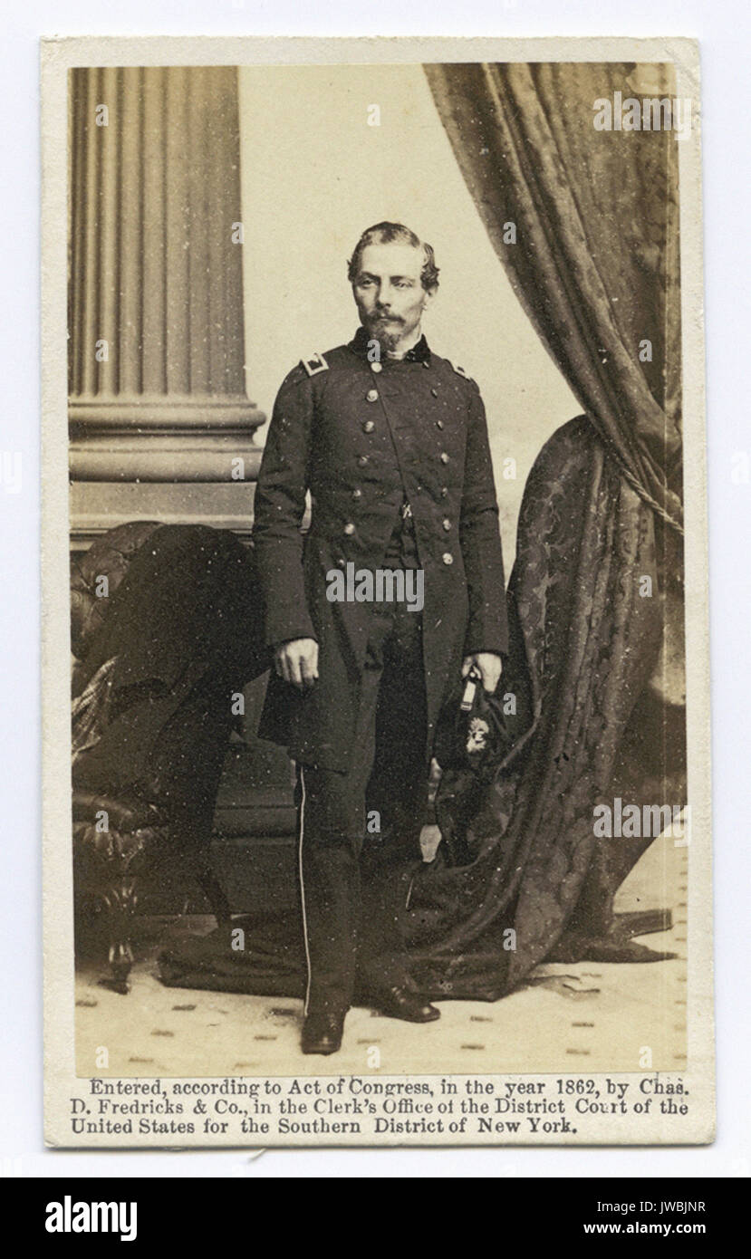 General Pierre Gustave Toutant Beauregard, Confederate States Army - Civil War Photographs Stock Photo