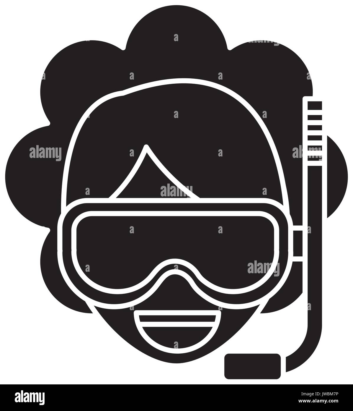 Snorkel mask design Stock Vector Image & Art Alamy