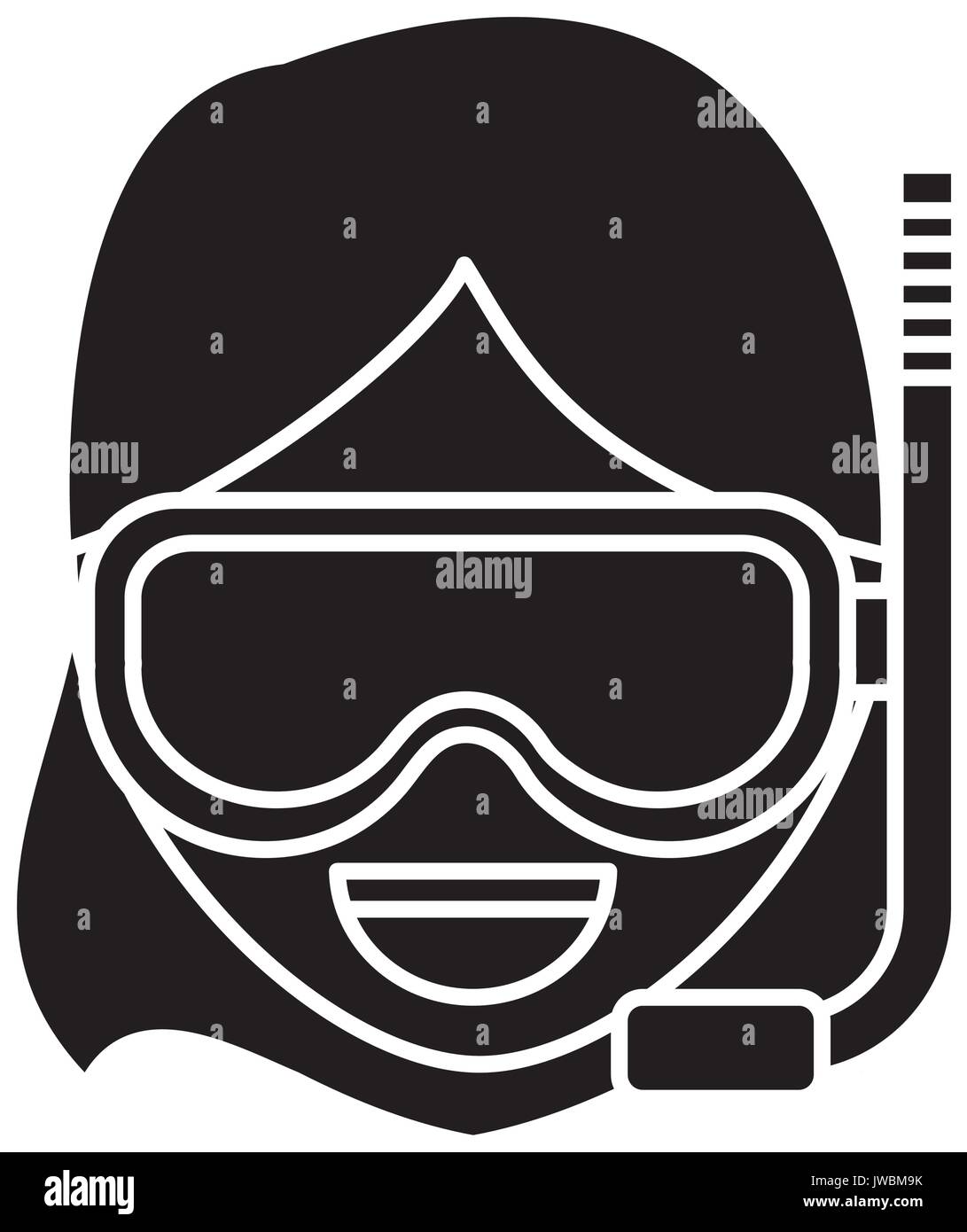 Snorkel mask design Stock Vector Image & Art Alamy