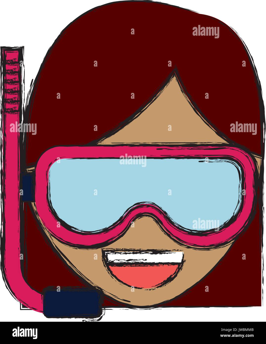 Snorkel mask design Stock Vector Image & Art Alamy
