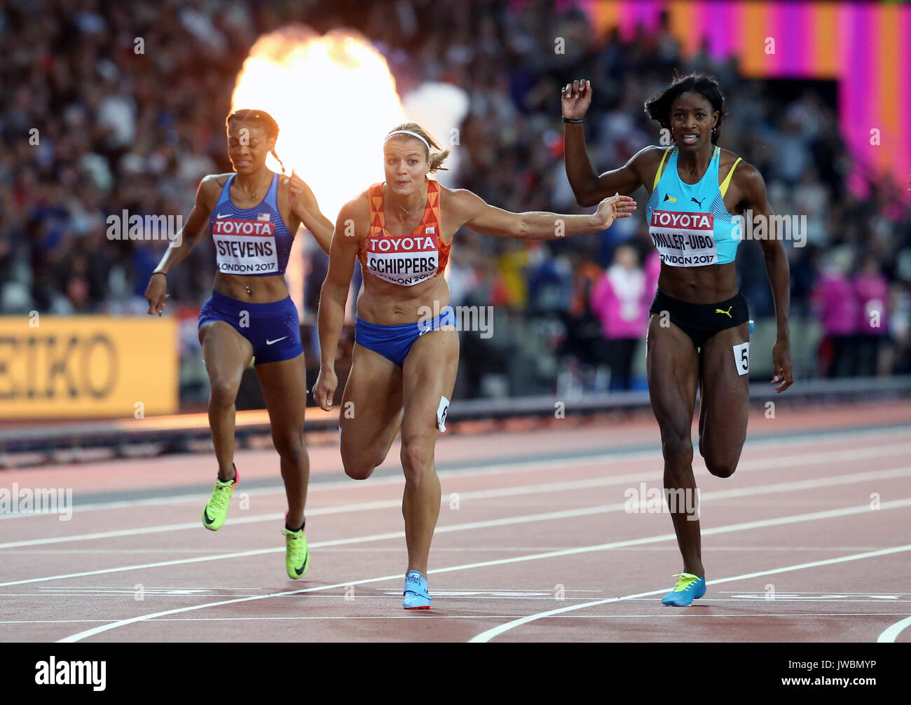 Netherland's Dafne Schippers wins the Women's 200m heat one during