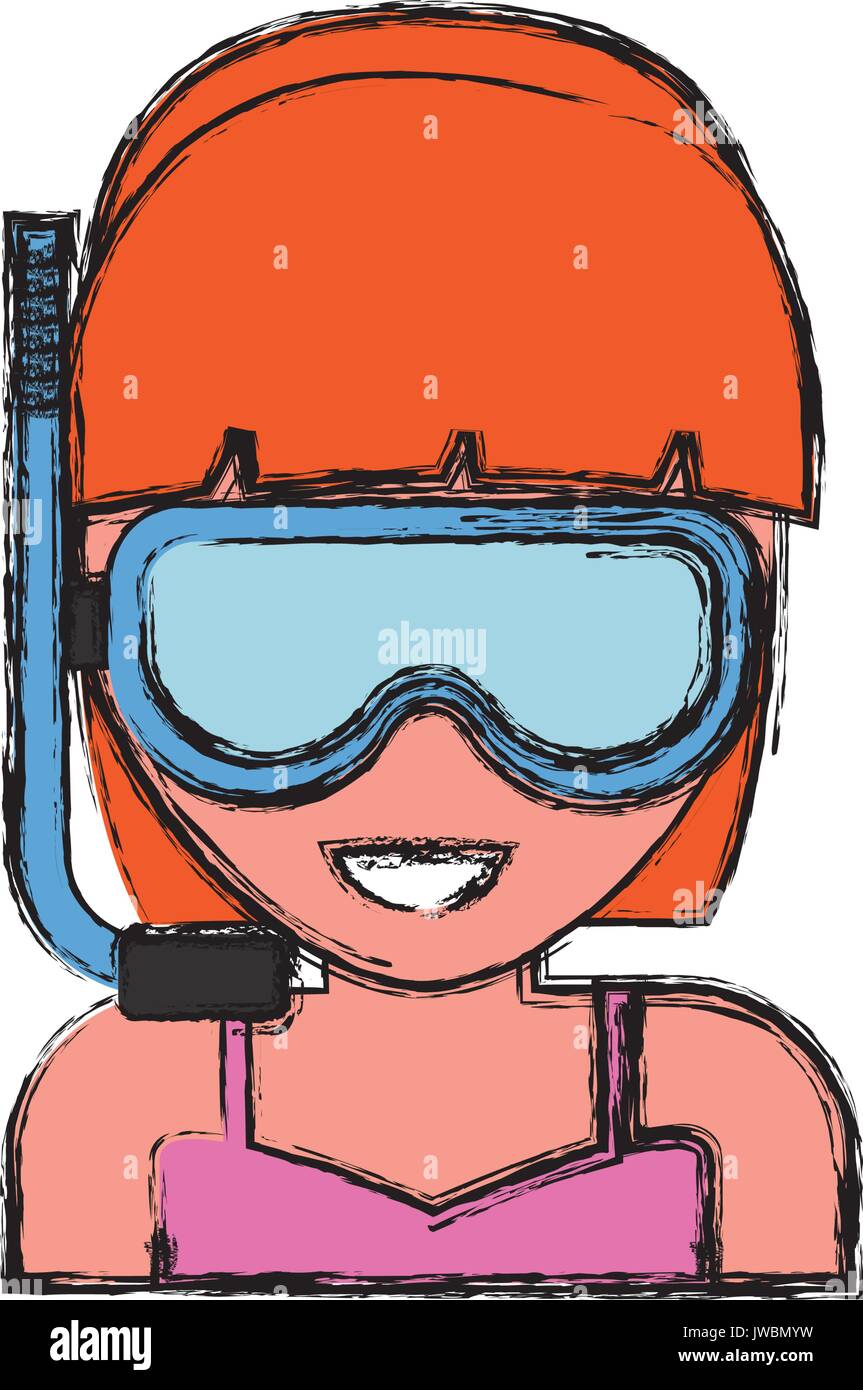 Snorkel mask design Stock Vector Image & Art Alamy