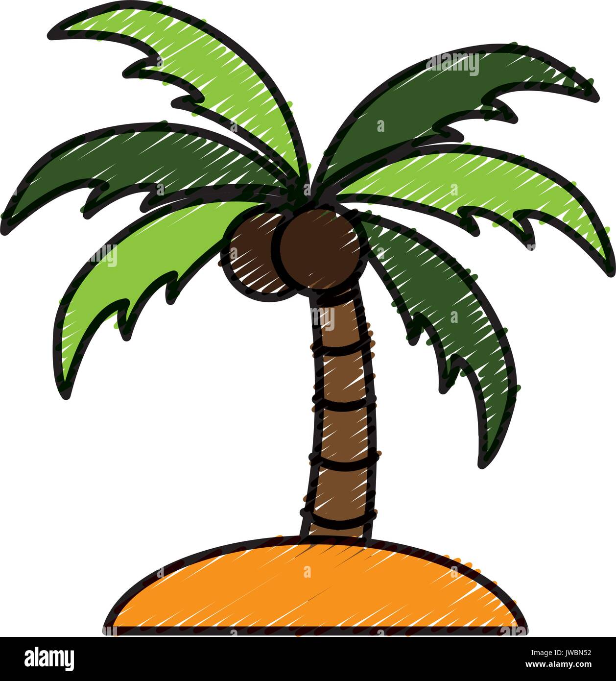 tropical palm icon Stock Vector Image & Art - Alamy