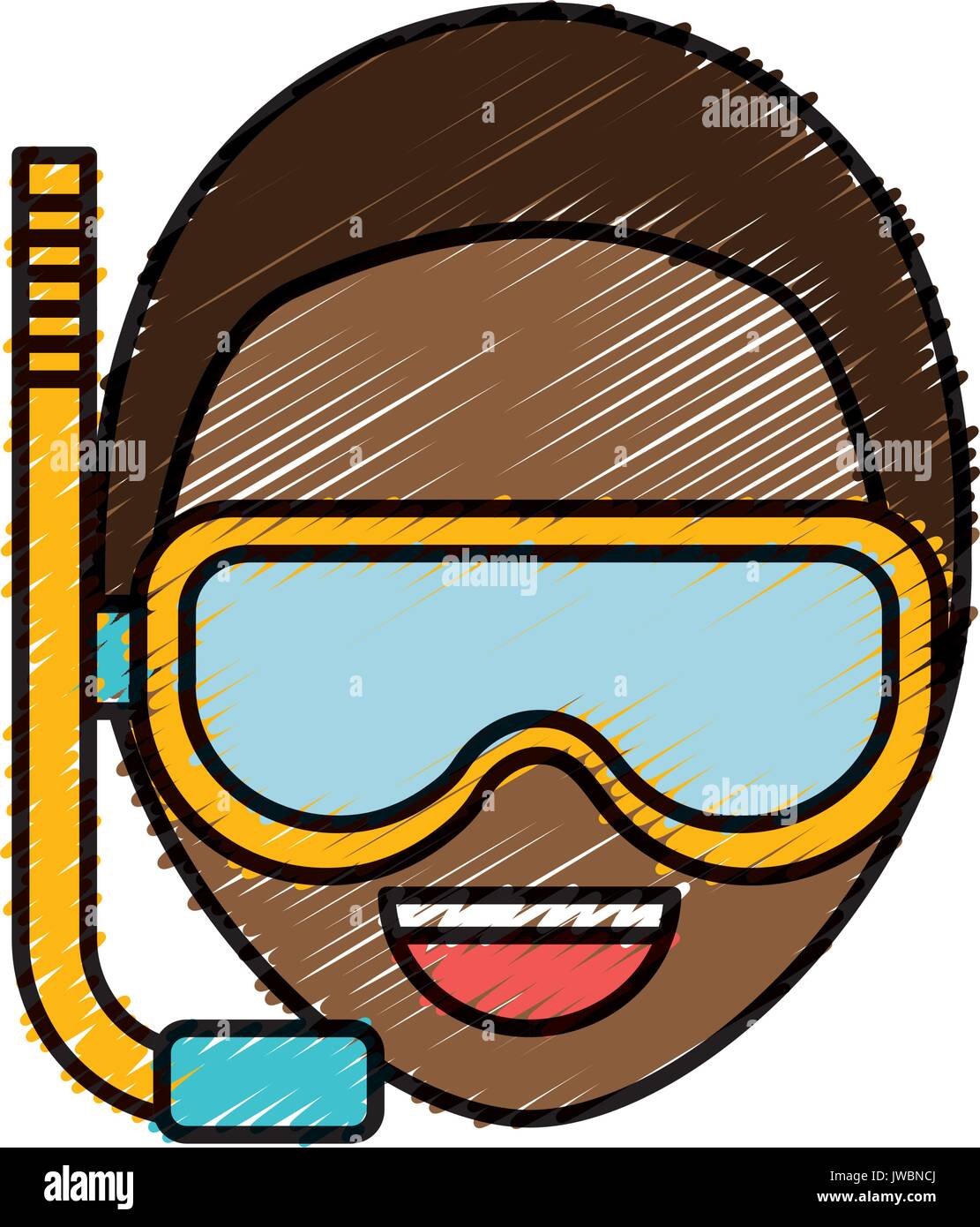 Snorkel mask design Stock Vector Image & Art - Alamy