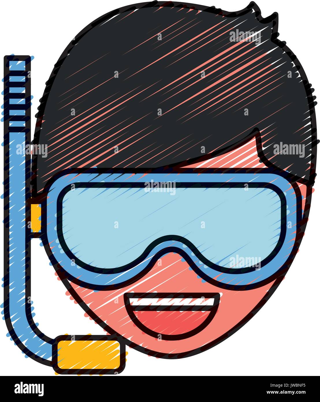Snorkel mask design Stock Vector Image & Art - Alamy