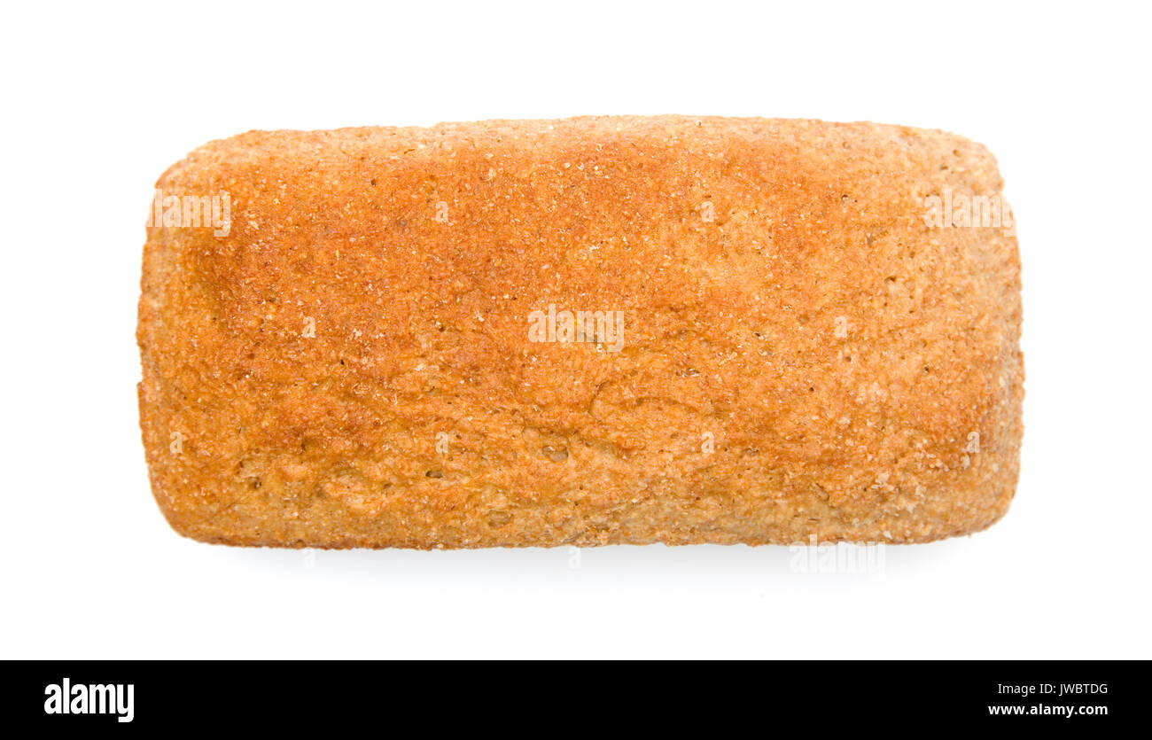 Whole Wheat Loaf of Bread on a White Background Stock Photo - Alamy