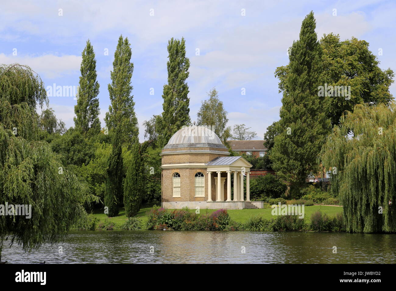 Garrick's Temple to Shakespeare, seen across River Thames from East