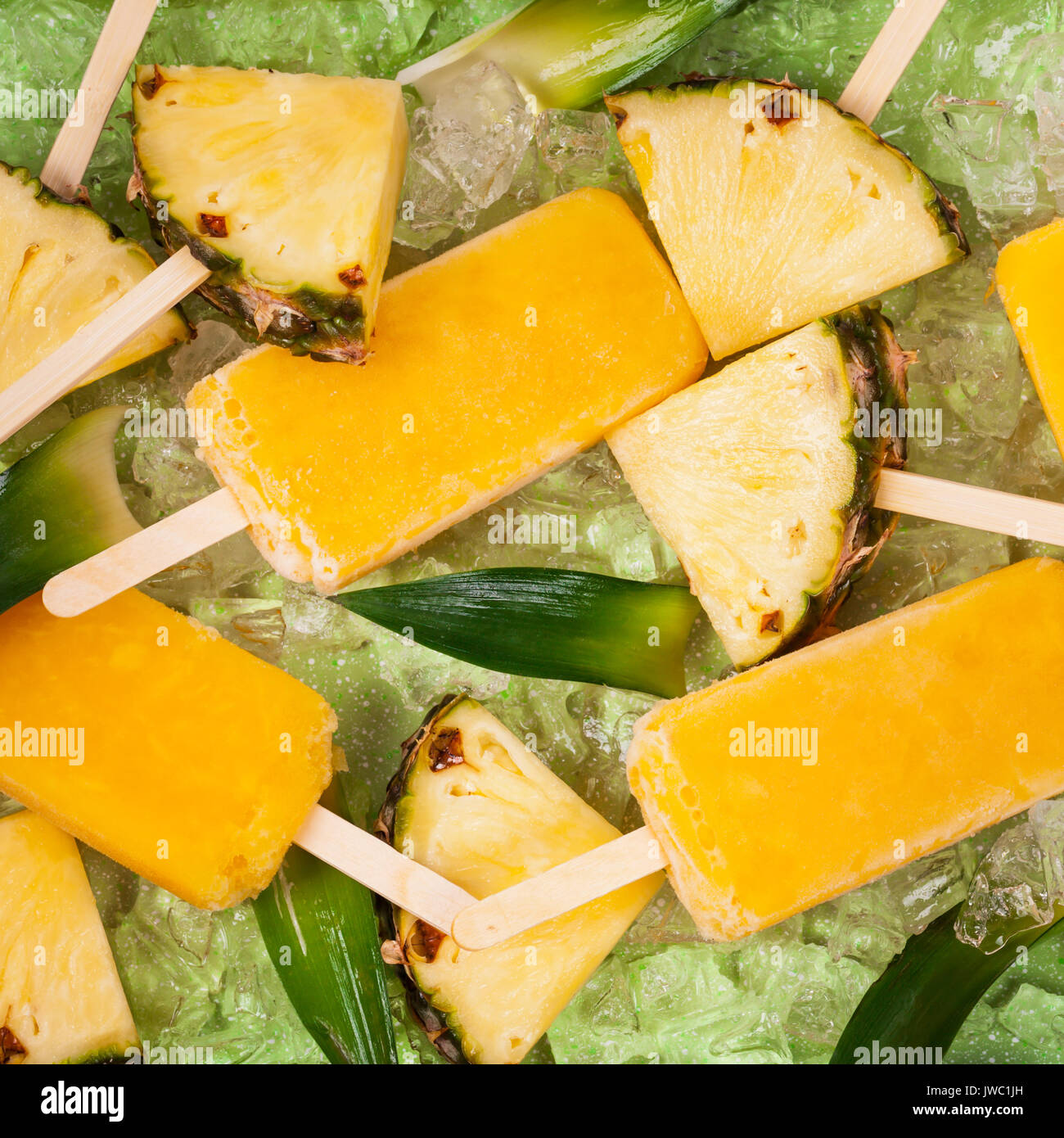 Pineapple Frozen Fruit Bars