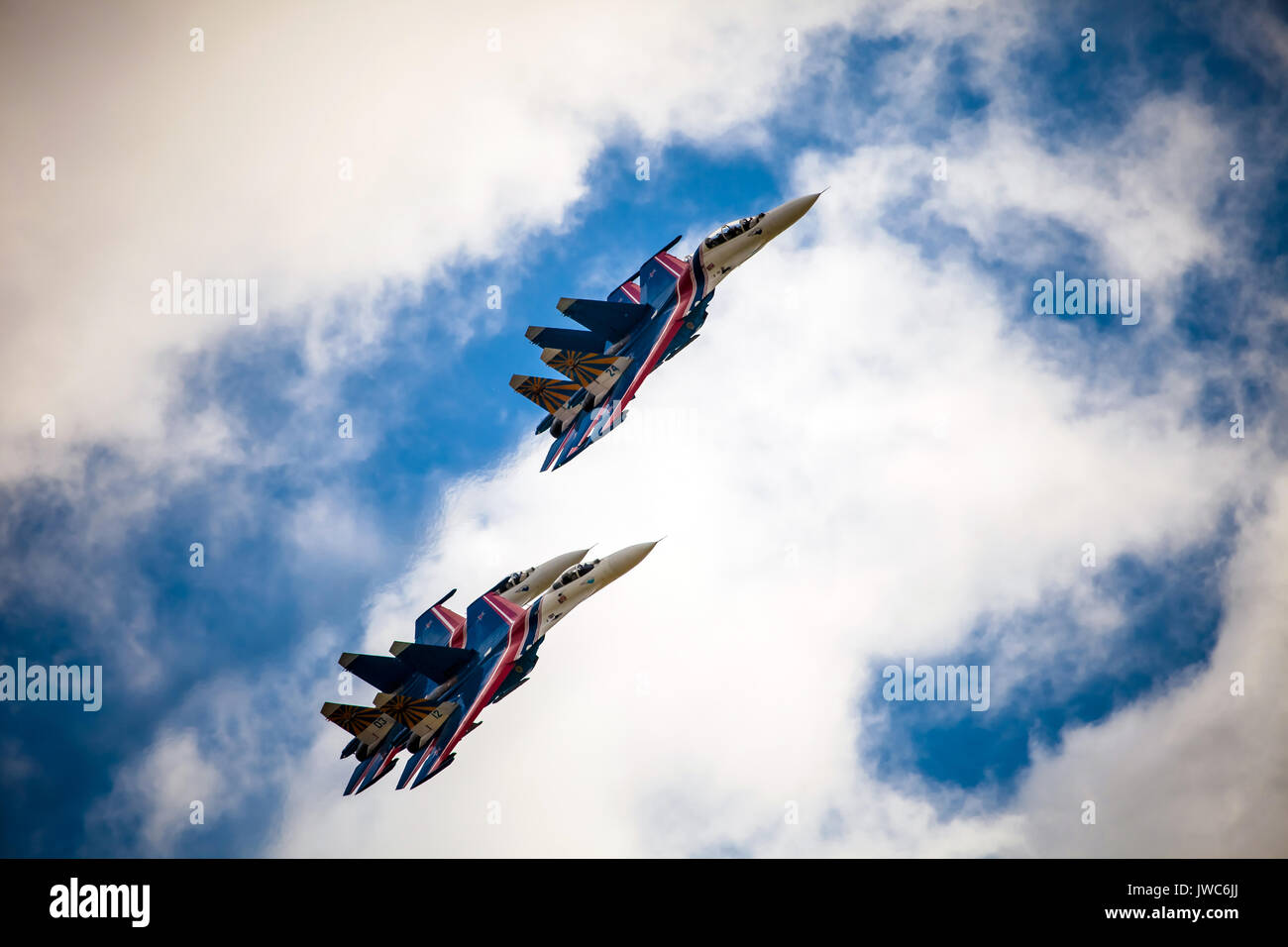 Russian air force aerobatic demonstration team russian knights hi-res ...