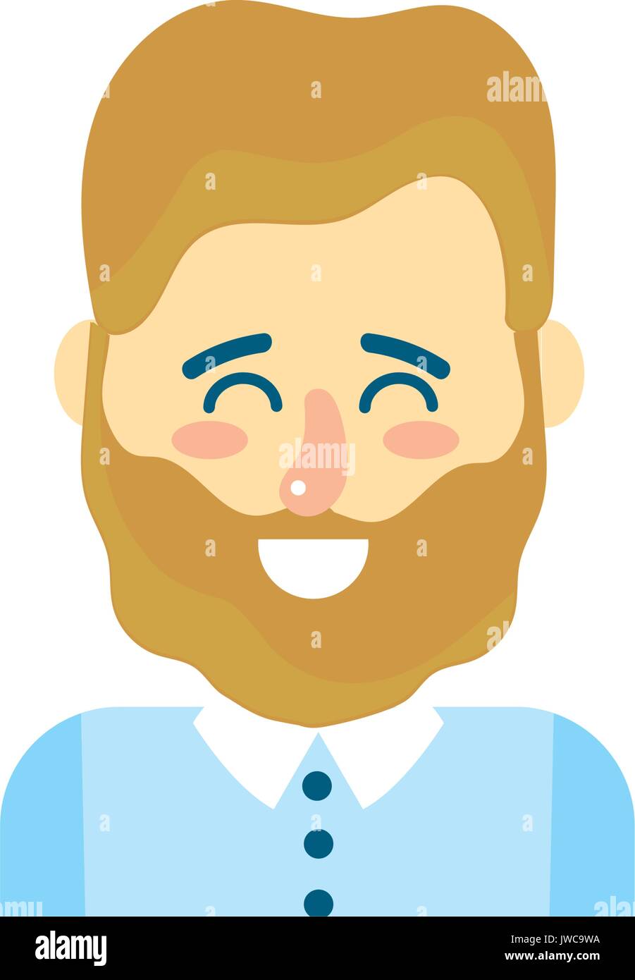 cute man with hairstyle design and shirt Stock Vector Image & Art - Alamy