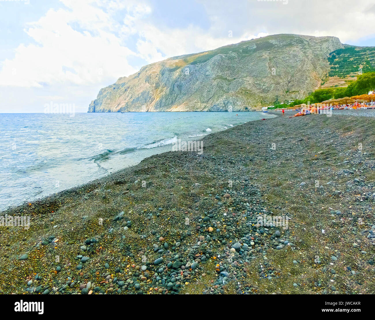 Perivolas Perivolas beach santorini hi-res stock photography and images - Alamy