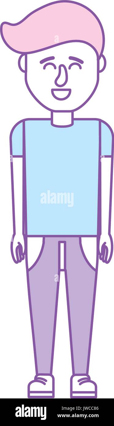 cute man with hairstyle design Stock Vector Image & Art - Alamy