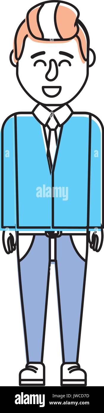cute man with hairstyle design Stock Vector Image & Art - Alamy