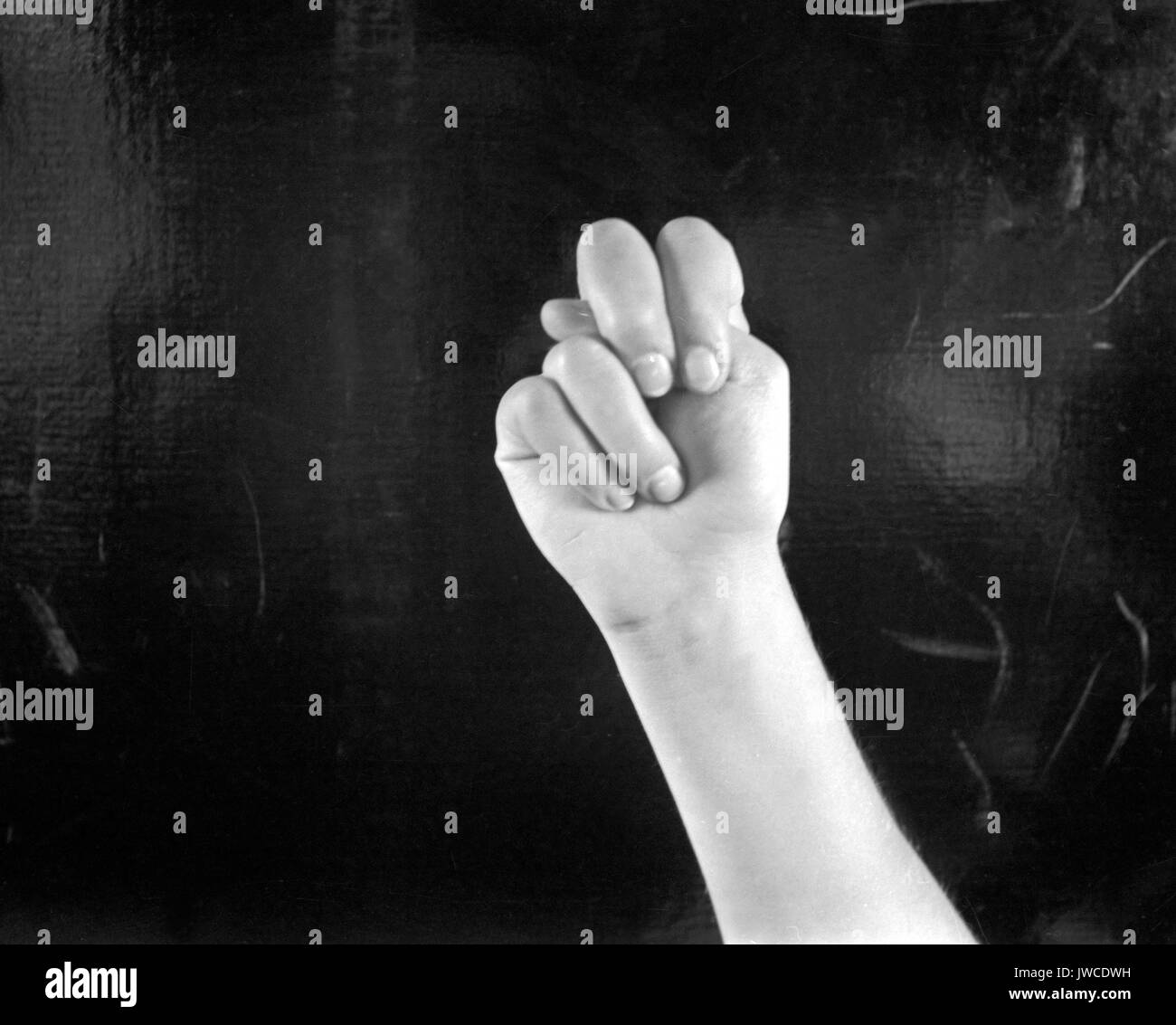 Hand Sign Language Alphabet Black and White Stock Photos & Images - Alamy