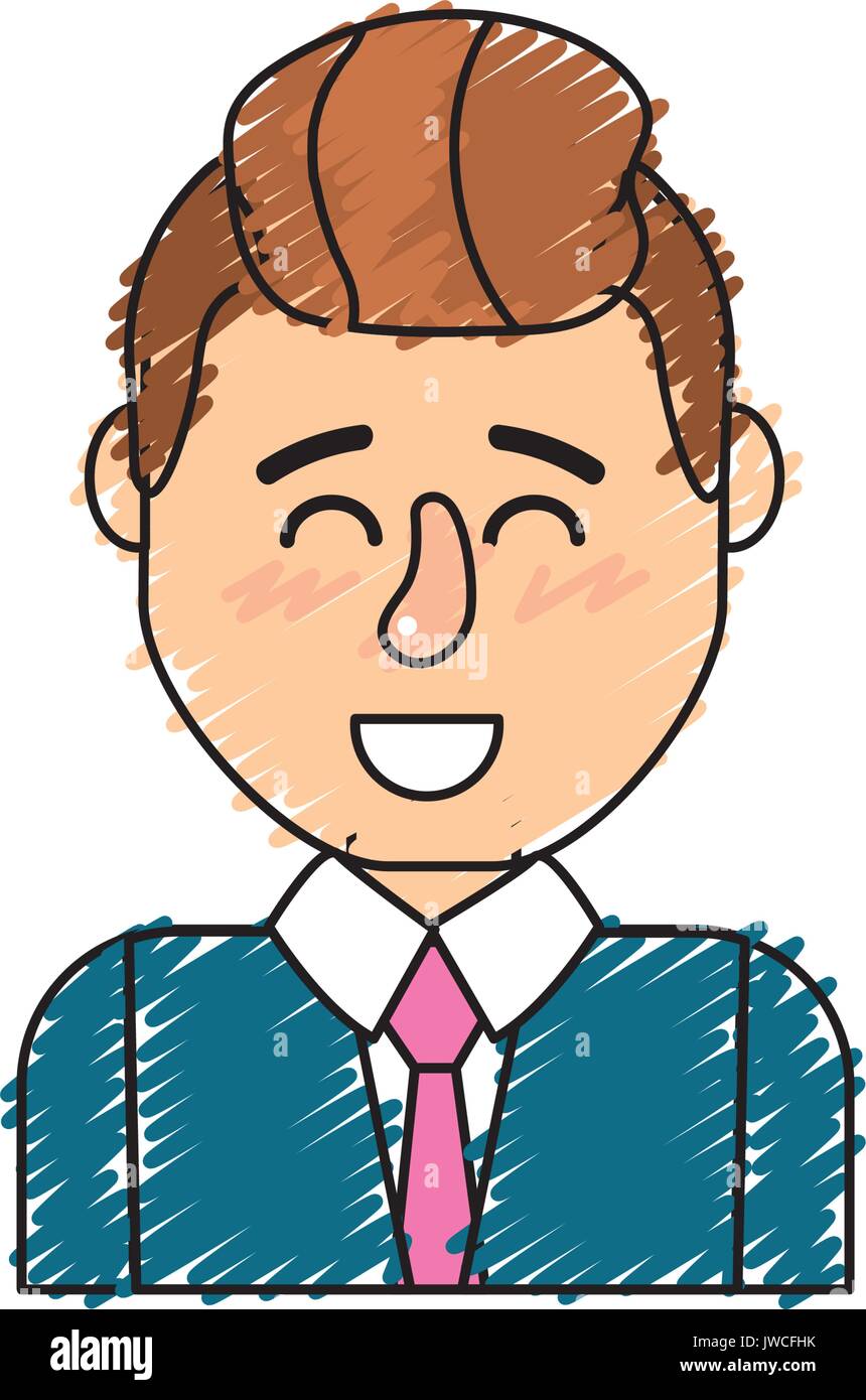 cute man with hairstyle design and shirt Stock Vector Image & Art - Alamy