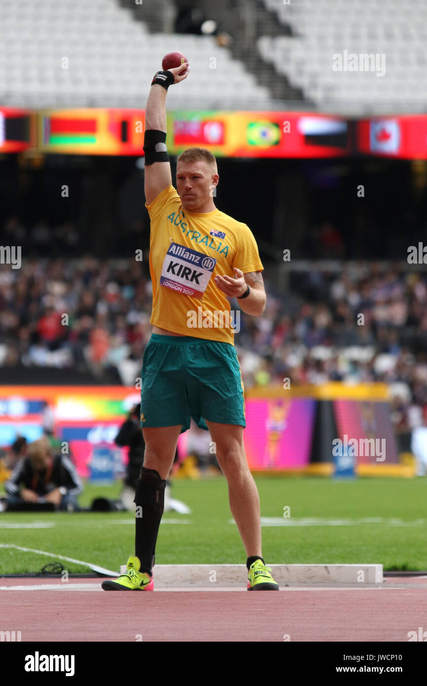 Daniel KIRK of Australia in the Men's Shot Put F44 Final at the World Para  Championships in London 2017 Stock Photo - Alamy