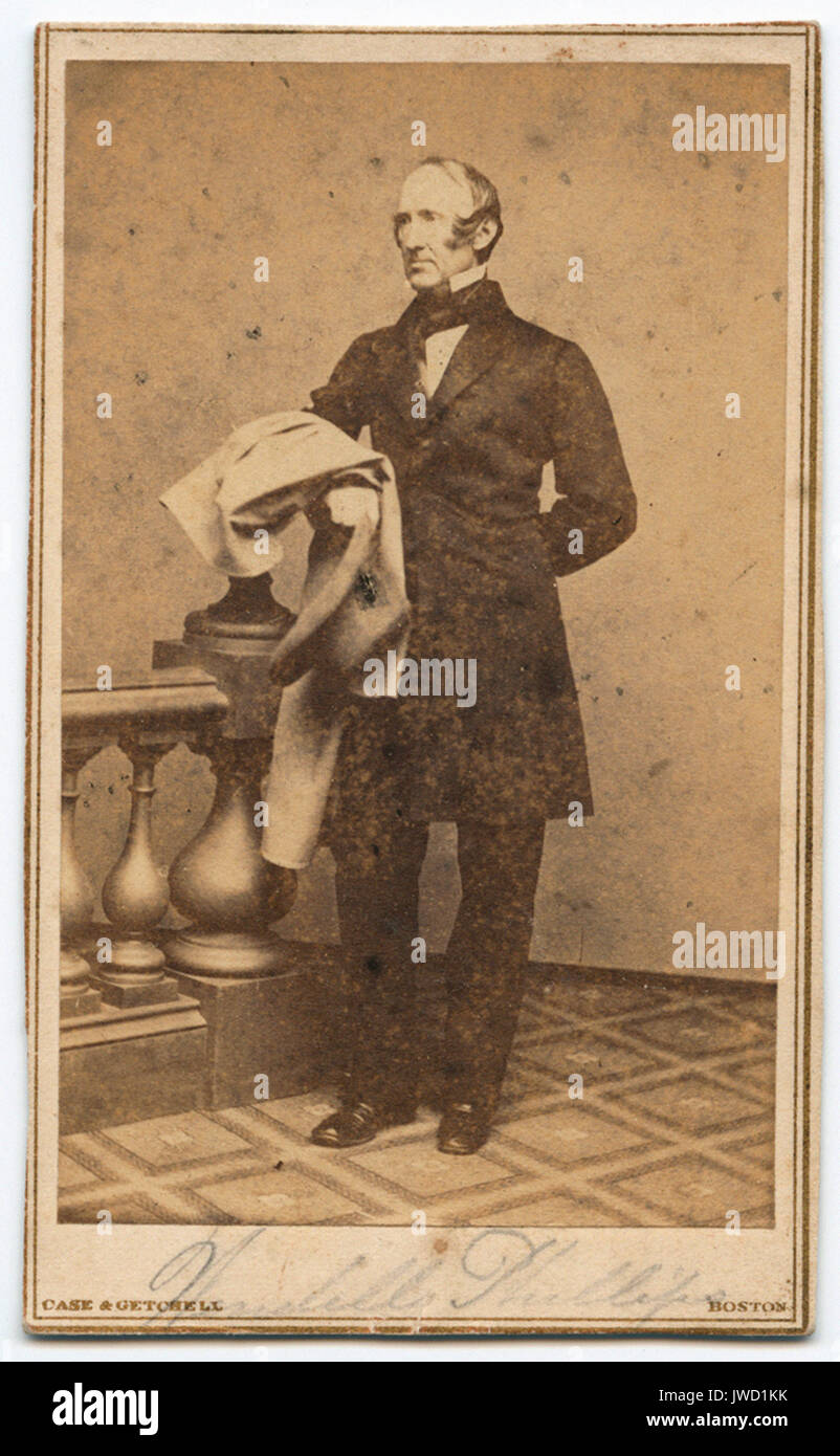 Wendell Phillips, Abolitionist and American Indian Activist - Civil War Photographs Stock Photo