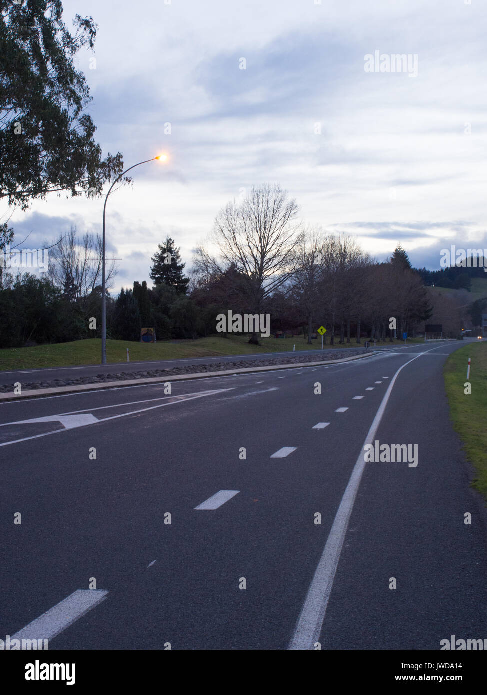 Turangi Main Road Stock Photo