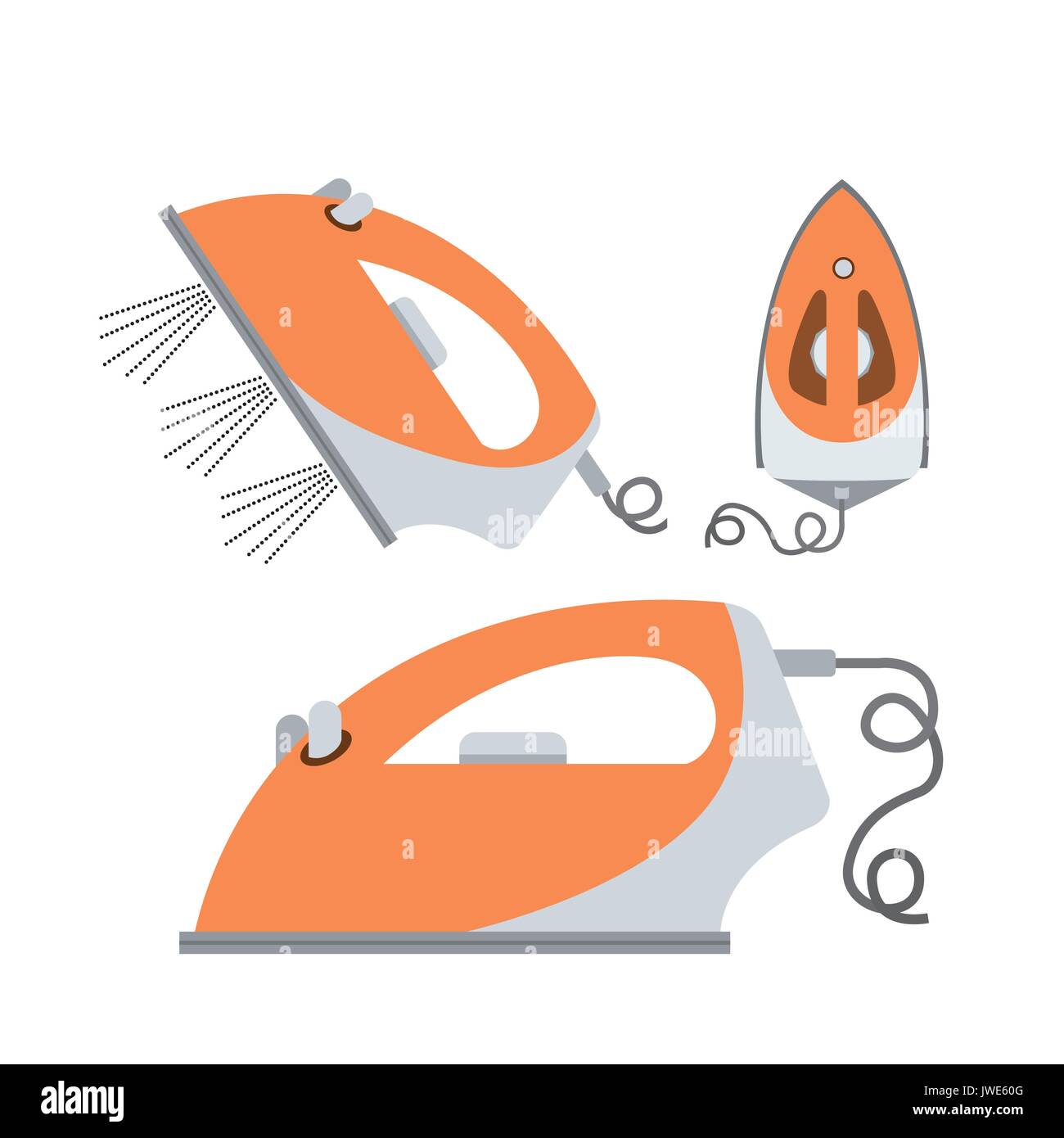 white background of colorful set clothes iron Stock Vector Image &amp; Art - Alamy