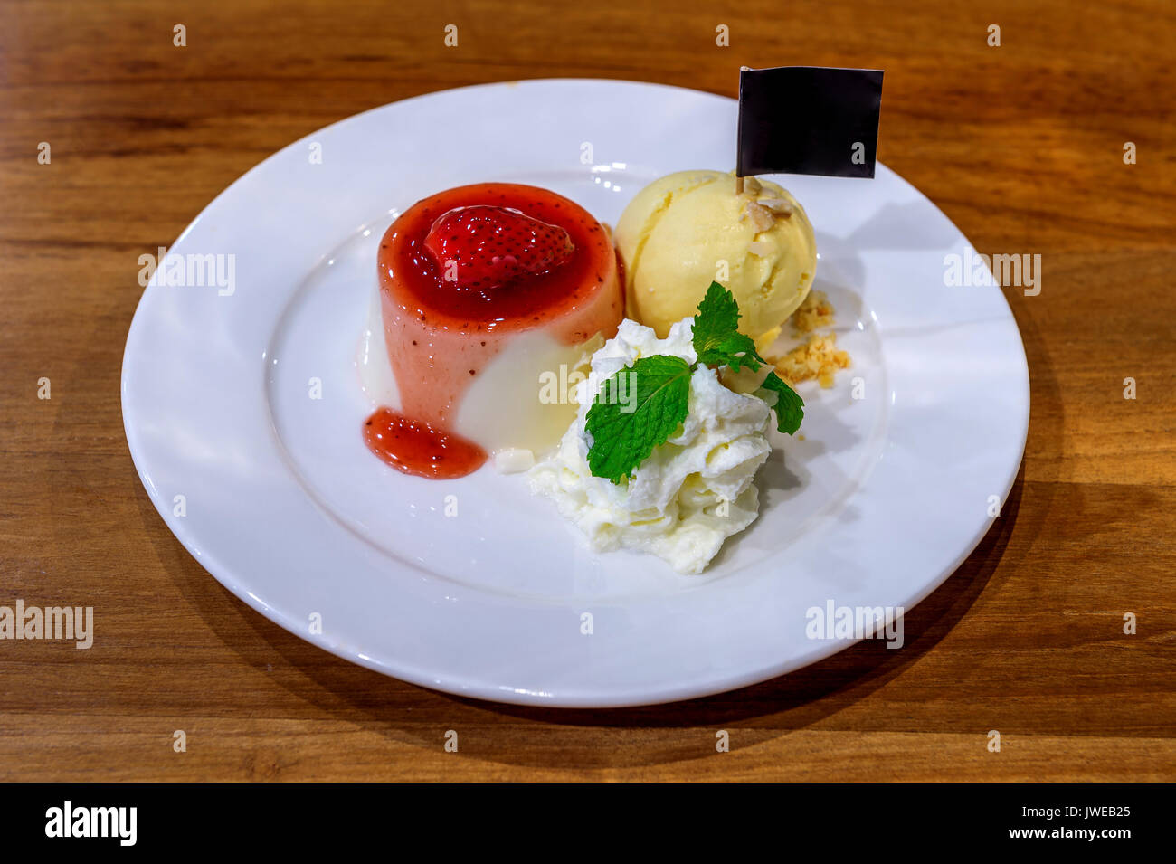 Ice cream sundae. Stock Photo